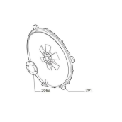 Panneau support arrière (repère 201)