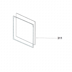 Glace interne cote plus court d'origine