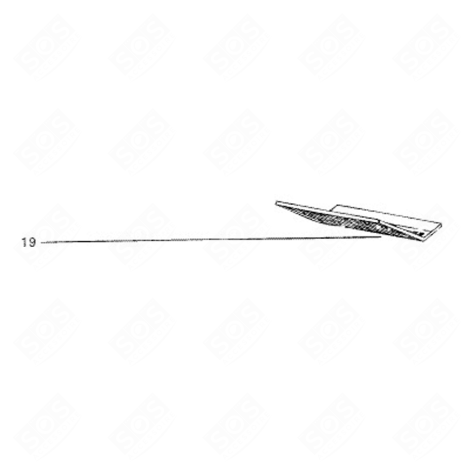 FILTRE MÉTAL (ANTI GRAISSES) D'ORIGINE HOTTE - 131806