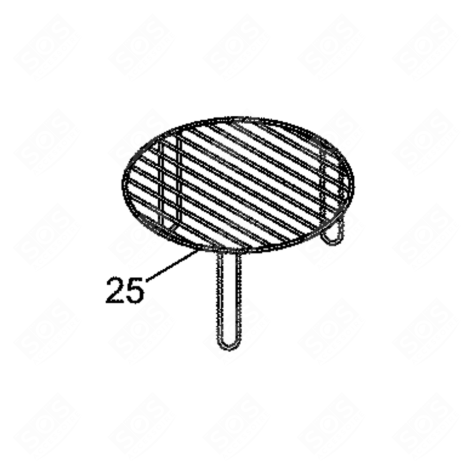 GRILLE HAUTE D'ORIGINE FOUR MICRO-ONDES - 138773