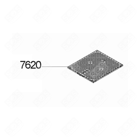 FILTRE MÉTAL ANTI GRAISSE (À L'UNITÉ) D'ORIGINE HOTTE - 481248058359
