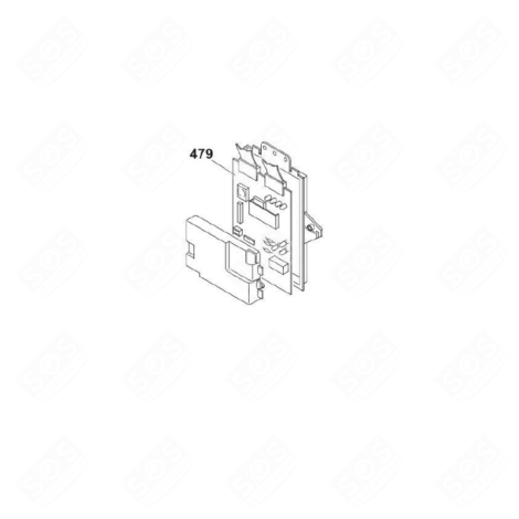 CARTE ÉLECTRONIQUE (REPÈRE 479J) MACHINE À LAVER, LAVE-LINGE - 70028614