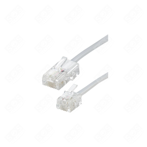 CORDON RJ11/RJ45 3M BLANC D'ORIGINE TÉLÉPHONIE, SMARTPHONE - 3762