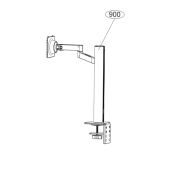 Pied ergonomique (repère 900)