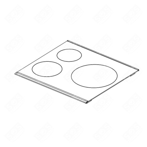 DESSUS VITROCÉRAMIQUE PLAQUE DE CUISSON - 4490262131