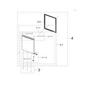 Porte (Partie congélateur, repère 4)