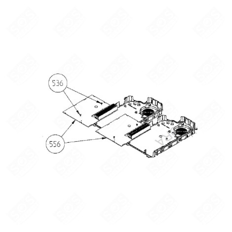 PLATINE PUISSANCE 3H FR25 23 D'ORIGINE (REPÈRE 556) FOUR, CUISINIÈRE - 32039510