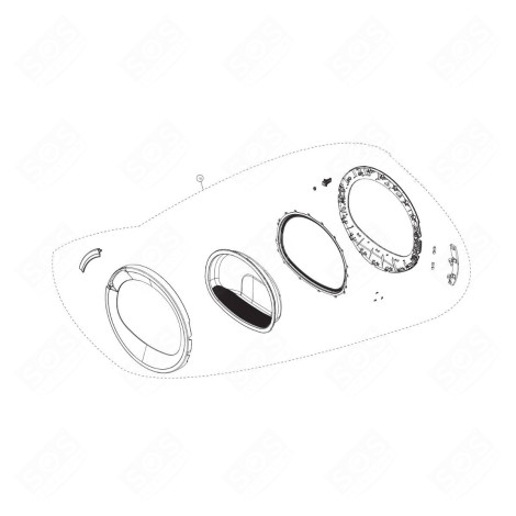 PORTE COMPLÈTE  SÈCHE-LINGE - 2977710300