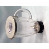 Bol blender / mixeur en verre complet gris & noir