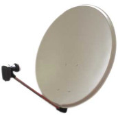 Parabole acier 85cm creme