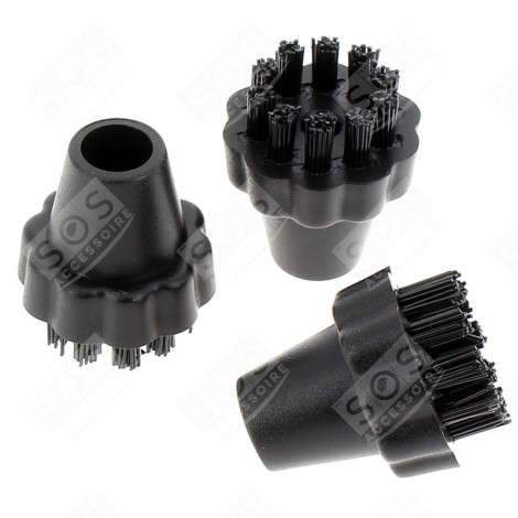 LOT DE 3 BROSSES NETTOYEUR VAPEUR - PAEU0250