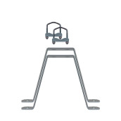 Paire fixations murales en m d'origine