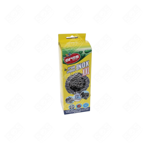 LOT DE 3 ÉPONGES ACIER INOXYDABLE XXL D'ORIGINE ACCESSOIRES ET ENTRETIEN - ERES88273