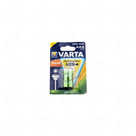 LOT DE 2 PILES RECHARGEABLES AAA SOLAR POWER - LR03 NIMH 550MAH D'ORIGINE ACCESSOIRES ET ENTRETIEN - 56733101402