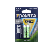 Lot de 2 piles rechargeables aaa lr03 nimh 550mah d'origine