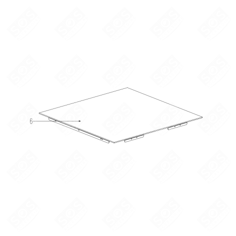 DESSUS VITROCÉRAMIQUE PLAQUE DE CUISSON - C00909660, 4490262147