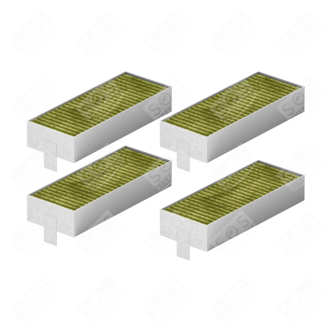 FILTRE À CHARBON CLEANAIR PLUS 19,4 X 7,4 X 3,4 CM HOTTE - 17007505, 17004796