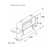 BOÎTIER DE VENTILATEUR, CONDUIT PLAT 90 ° VERTICAL S HOTTE - 17006155, HZ9VDSB4