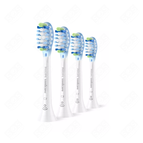 LOT DE 4 TÊTES DE BROSSE BROSSE À DENTS ÉLECTRIQUE - HX9044/87, HX904487