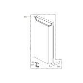 Porte congélateur (repère 201A)