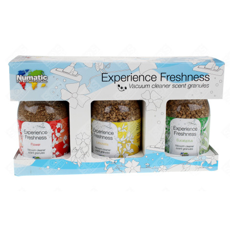 GRANULES PARFUMÉES POUR ASPIRATEUR EXPERIENCE FRESHNESS - 3 PARFUMS D'ORIGINE ASPIRATEUR - V30010