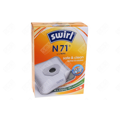 BOITE DE 4 SACS N713 D'ORIGINE ASPIRATEUR - 6778467