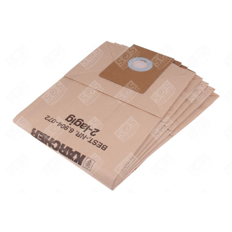 LOT DE 5 SACS FILTRANTS PAPIER D'ORIGINE ASPIRATEUR - 69040720