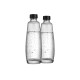 DUO-PACK BOUTEILLES EN VERRE 1L - LAVABLE AU LAVE-VAISSELLE D'ORIGINE DIVERS PETIT MÉNAGER - 1047205310