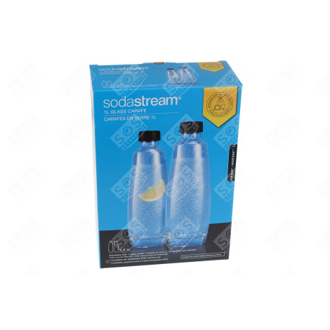 DUO-PACK BOUTEILLES EN VERRE 1L - LAVABLE AU LAVE-VAISSELLE D'ORIGINE DIVERS PETIT MÉNAGER - 1047205310