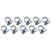 Lot de 10 colliers de serrage 8-16 mm
