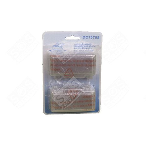 LOT DE 2 CASSETTES ANTI-CALCAIRE D'ORIGINE CENTRALE VAPEUR, FER À REPASSER - DO7075S13