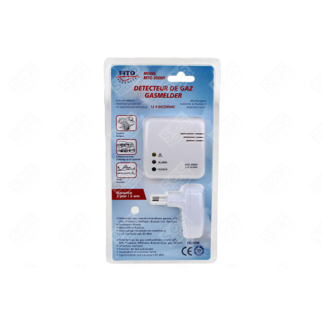 DETECTEUR DE GAZ (12V + ADAPTATEUR) D'ORIGINE ACCESSOIRES ET ENTRETIEN - MTG3000H