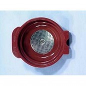 Filtre double café crème rouge