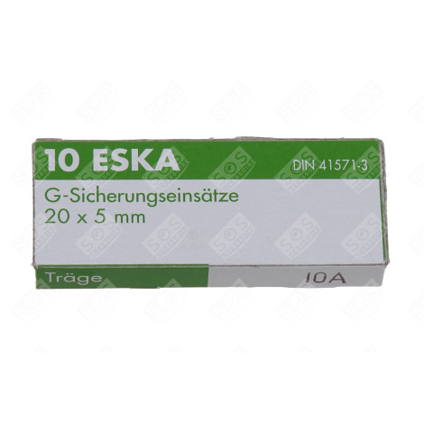 LOT DE 10 FUSIBLES LENT 10 A ÉLECTRICITÉ, DOMOTIQUE - 10000704