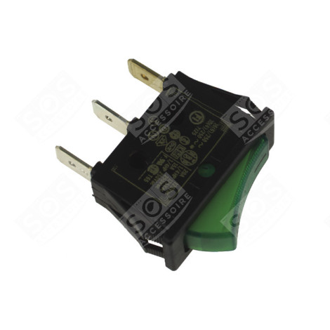 INTERRUPTEUR 16A 3 CONTACTS VERT DIVERS PETIT MÉNAGER - 3666356002099