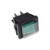 Interrupteur vert 4 contacts - 16a - 27 x 21 mm