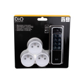 Dio first - 3 prises nano interrupteurs et télécommande 3 canaux d'origine Dio first - 3 prises nano interrupteurs et télécommande 3 canaux d'origine