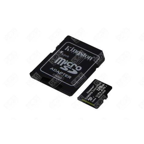 MICROSDXC KLASSE 10 UHS-I 128GB + ADAPTATEUR D'ORIGINE INFORMATIQUE - KSTSDCS2128GB