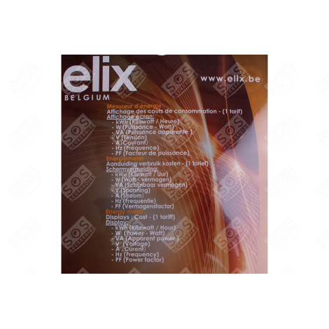 COMPTEUR D'ENERGIE AVEC PRISE D'ORIGINE ÉLECTRICITÉ, DOMOTIQUE - 54357