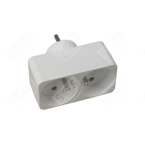 DOMINO 2 X 16 A BLANC ÉLECTRICITÉ, DOMOTIQUE - 48000