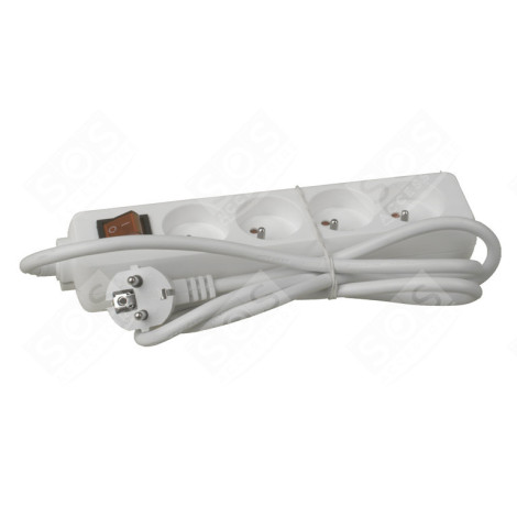 MULTI PRISE - 1,5M, 4X16A AVEC INTERRUPTEUR ÉLECTRICITÉ, DOMOTIQUE - 44079