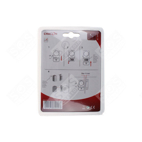 ALARM SANS FILS 120DB PORTES ET FENÊTRES PAR 2 , AVEC BOUTON ON-OFF D'ORIGINE ÉLECTRICITÉ, DOMOTIQUE - 34042