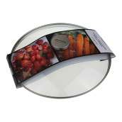 Couvercle en verre pyrex 32 cm d'origine