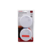 Detecteur fumee optique eco -batterie 9v - 1 an - set de 2pcs d'origine