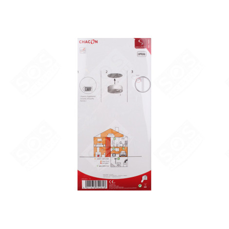 DETECTEUR FUMEE OPTIQUE ECO -BATTERIE 9V - 1 AN - SET DE 2PCS D'ORIGINE ACCESSOIRES ET ENTRETIEN - 34261