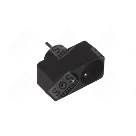 DOMINO 2X16A NOIR ÉLECTRICITÉ, DOMOTIQUE - 48004