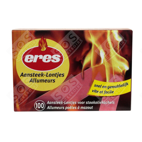 ALLUME-MAZOUT 100 PIECES PAR PAQUET POÊLE À BOIS, CHEMINÉE - ER11002