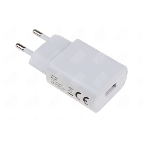 ADAPTATEUR DE CHARGE - USB -A WIT - 5V /2.4A D'ORIGINE TÉLÉPHONIE, SMARTPHONE - 728202