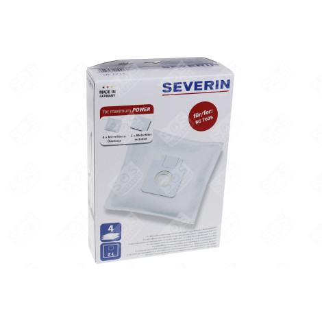 LOT DE 4 SACS À POUSSIÈRE D'ORIGINE ASPIRATEUR - SB7211