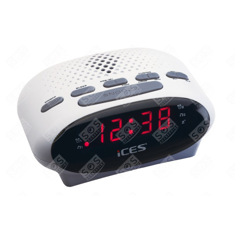 ICES CLOCK RADIO ICR-210 WHITE D'ORIGINE ACCESSOIRES ET ENTRETIEN - ICR210